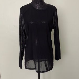 Black sheer top